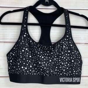 VICTORIA’S SECRET Black Racerback Sports Bra NWT